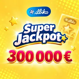 Super Jackpot Illiko dépasse 300 000 €, visuel FDJ sur fond jaune avec logo Illiko