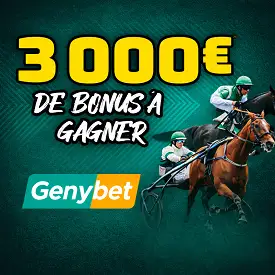 Genybet, bonus à gagner