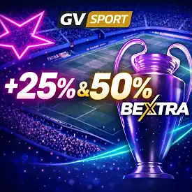 Golden Vegas Sport BetXtra avec bonus +25% et +50% sur paris football