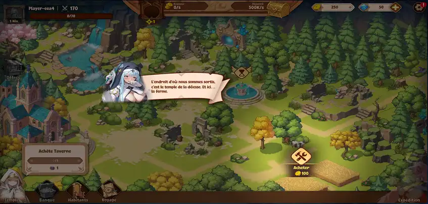 Aperçu du jeu Isekai Waifu Overlord sur ordinateur