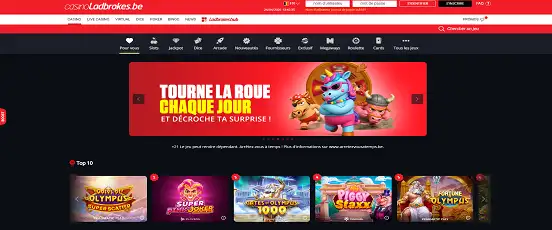 Visuel de la page d'accueil de Ladbrokes Casino