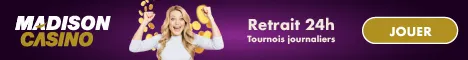 S'inscrire sur Madison casino