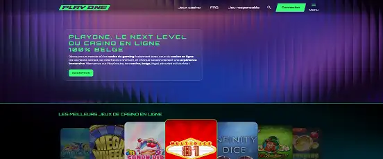 Visuel de la page d'accueil de PlayOne