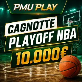 PMU Play Sport met en avant la cagnotte Playoff NBA de 10.000€ sur un terrain de basket