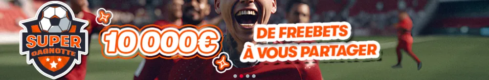 Promotion PMU Sport Super Cagnotte 10 000€ avec freebets à partager sur le CombiMatch pour les parieurs de football