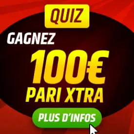 Quiz football Star Sport avec offre promotionnelle permettant de gagner 100€ de pari extra