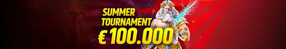 Tournoi de l'été sur un casino en ligne avec jackpot de 100.000€