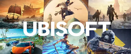 Image Ubisoft montrant plusieurs licences phares dans une ambiance dynamique qui illustre parfaitement la diversité des jeux Ubisoft