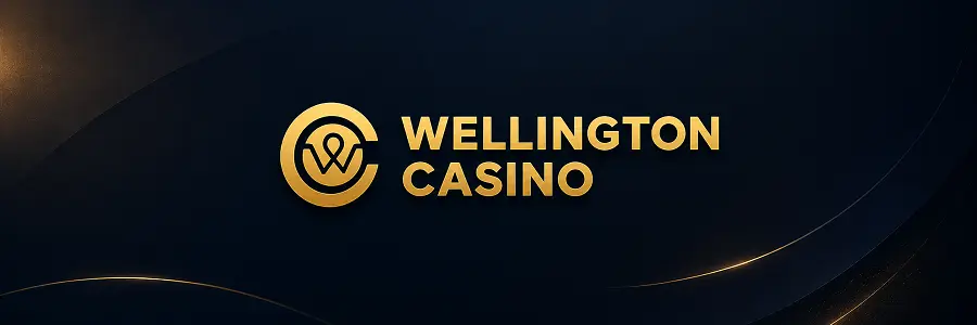 Bannière avec logo Wellington Casino