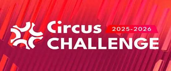 Logo officiel du Circus Challenge 2025-2026 organisé par Circus Sport, jeu de pronostics gratuit avec cash à gagner